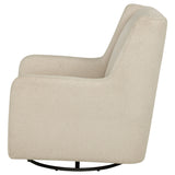 Serra Swivel Glider Chair - Sandy Beige Boucle for Nursery or Living Room – view 5