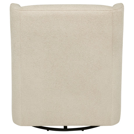 Serra Swivel Glider Chair - Sandy Beige Boucle for Nursery or Living Room – view 7