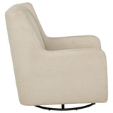 Serra Swivel Glider Chair - Sandy Beige Boucle for Nursery or Living Room – view 9
