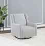 Serra Boucle Swivel Glider Accent Chair - 360-Degree Swivel Nursery & Living Room Chair in Dove Grey – view 1