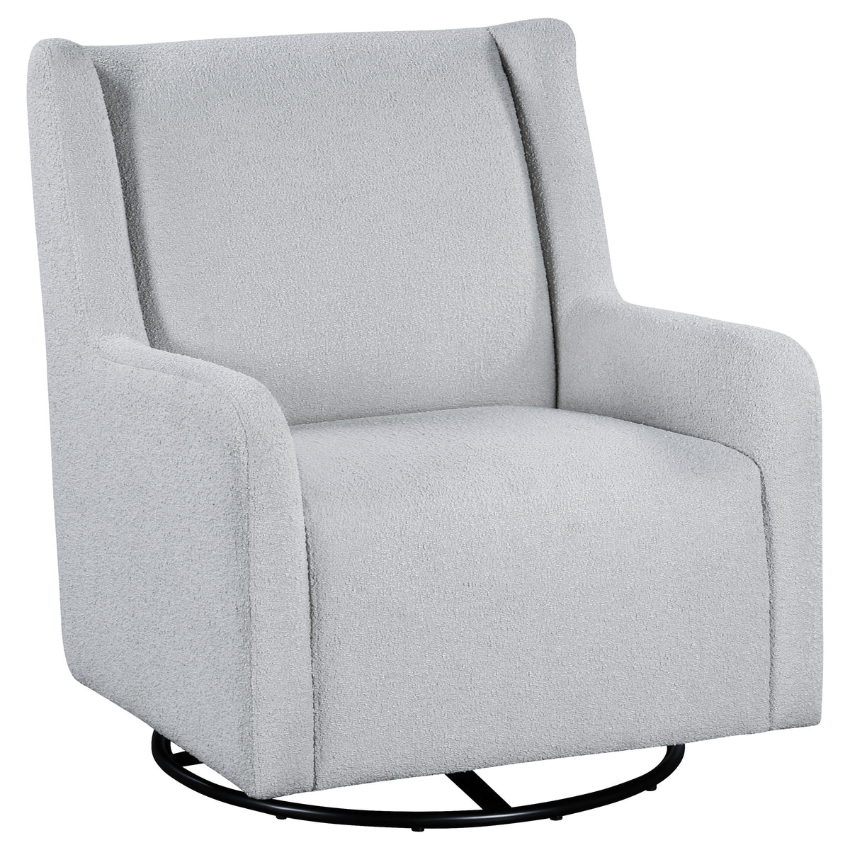 Serra Boucle Swivel Glider Accent Chair - 