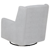 Serra Boucle Swivel Glider Accent Chair - 360-Degree Swivel Nursery & Living Room Chair in Dove Grey – view 6
