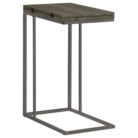 Pedro Expandable C-Shaped Side Table - Weathered Grey