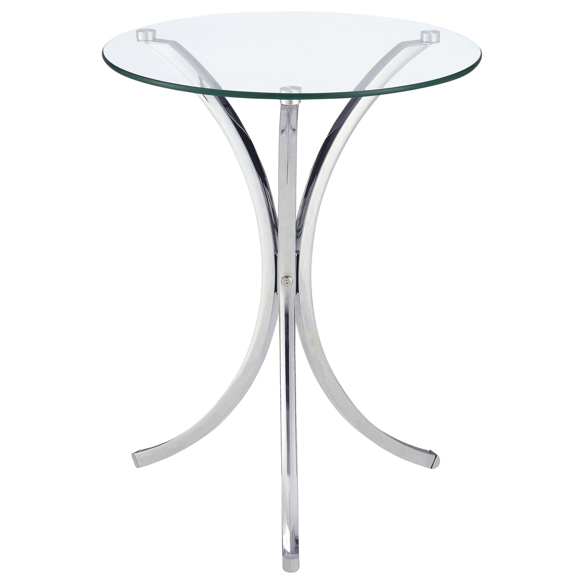 Eloise Round Glass Top Side Table