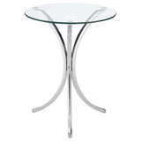 Eloise Round Glass Top Side Table