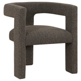Petra Curved Boucle Accent Chair