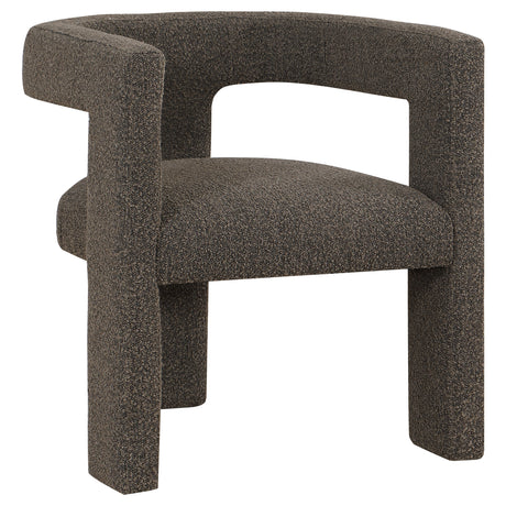 Petra Curved Boucle Accent Chair