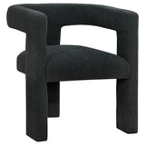 Petra Curved Boucle Accent Chair