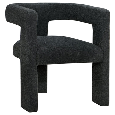 Petra Curved Boucle Accent Chair