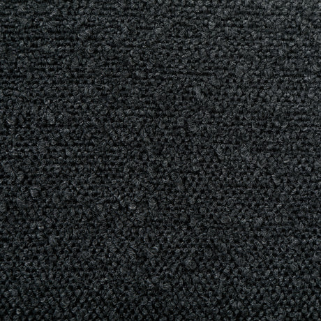 Petra Curved Boucle Accent Chair - Sculptural Fully Upholstered Design in Black – view 10