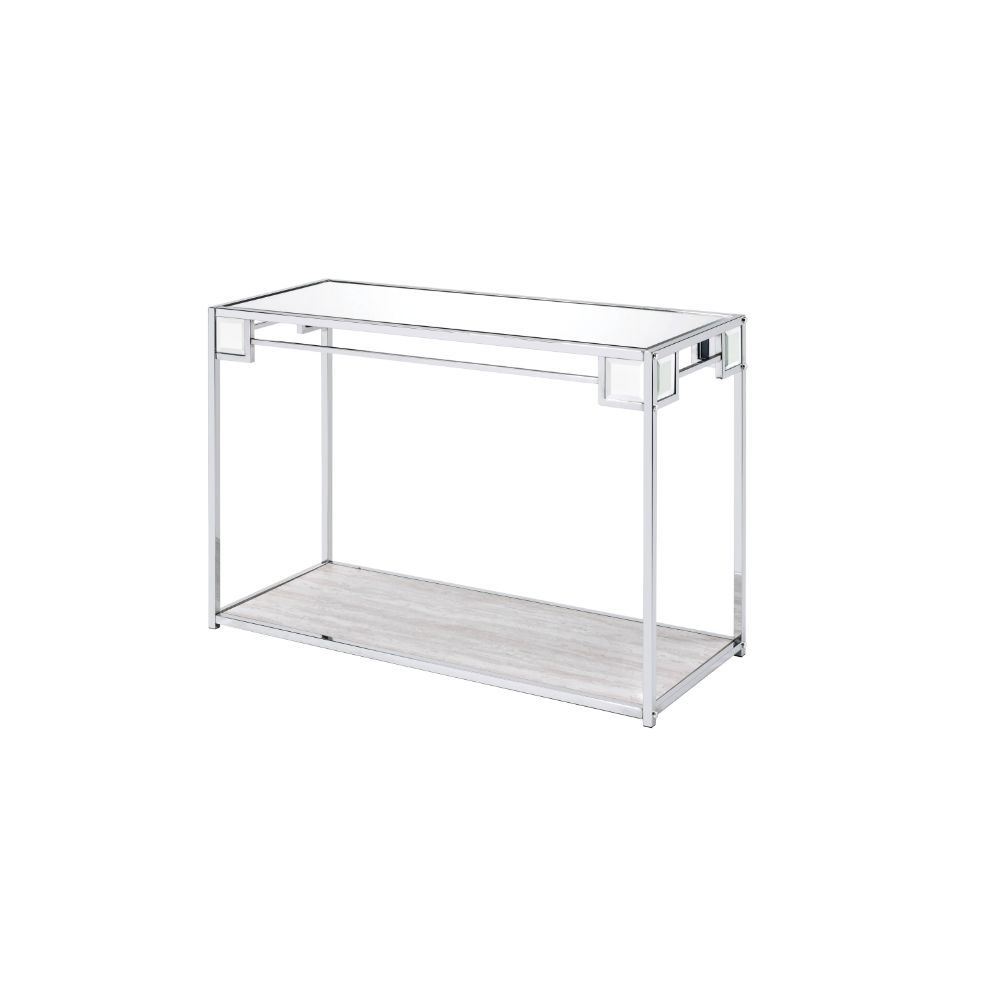 Asbury Mirrored Console Table & Accent Mirror