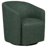 Mossbrook Barrel-Back Swivel Accent Chair