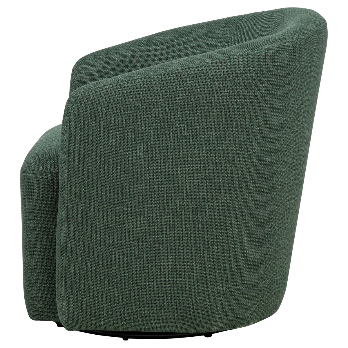 Mossbrook Barrel-Back Swivel Accent Chair - Green Fabric, Compact Modern Lounge Chair – view 5