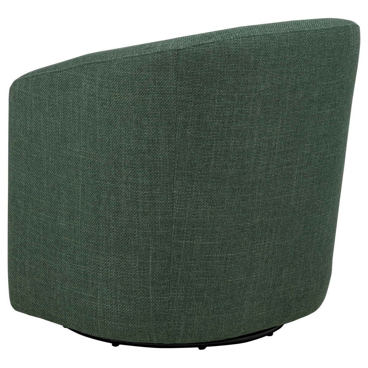 Mossbrook Barrel-Back Swivel Accent Chair - Green Fabric, Compact Modern Lounge Chair – view 6