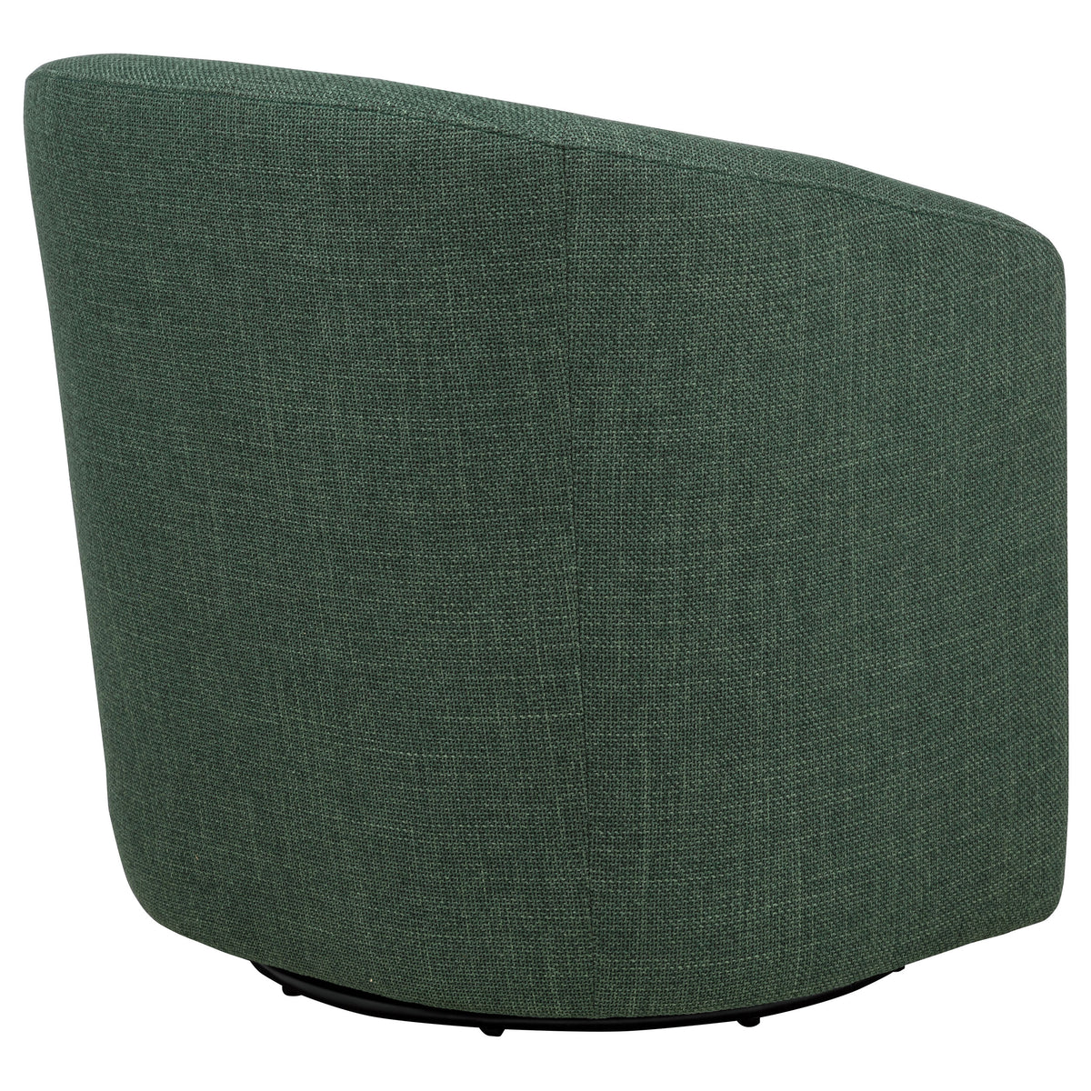 Mossbrook Barrel-Back Swivel Accent Chair - Green Fabric, Compact Modern Lounge Chair – view 7