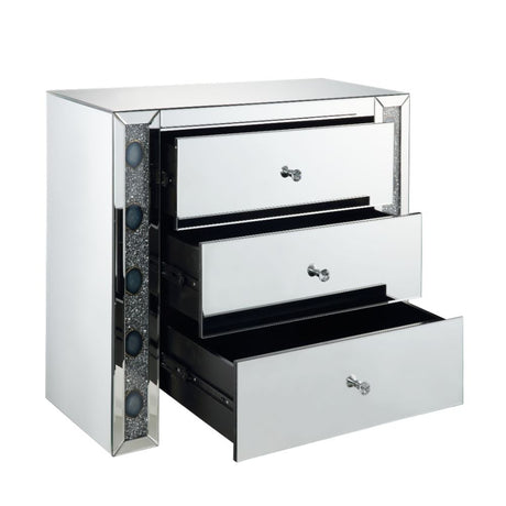 Sonia Mirrored Console Cabinet & Accent Table