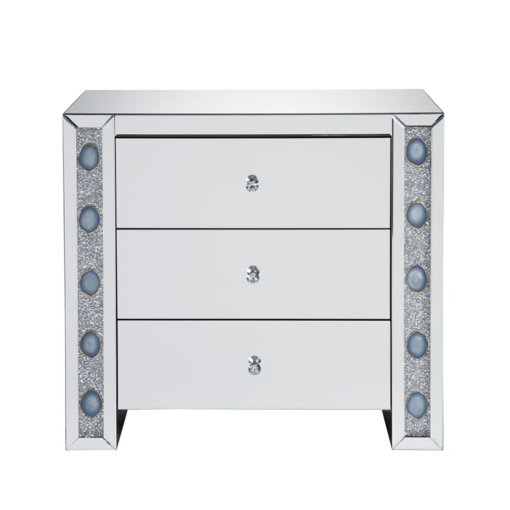 Sonia Mirrored Console Cabinet & Accent Table