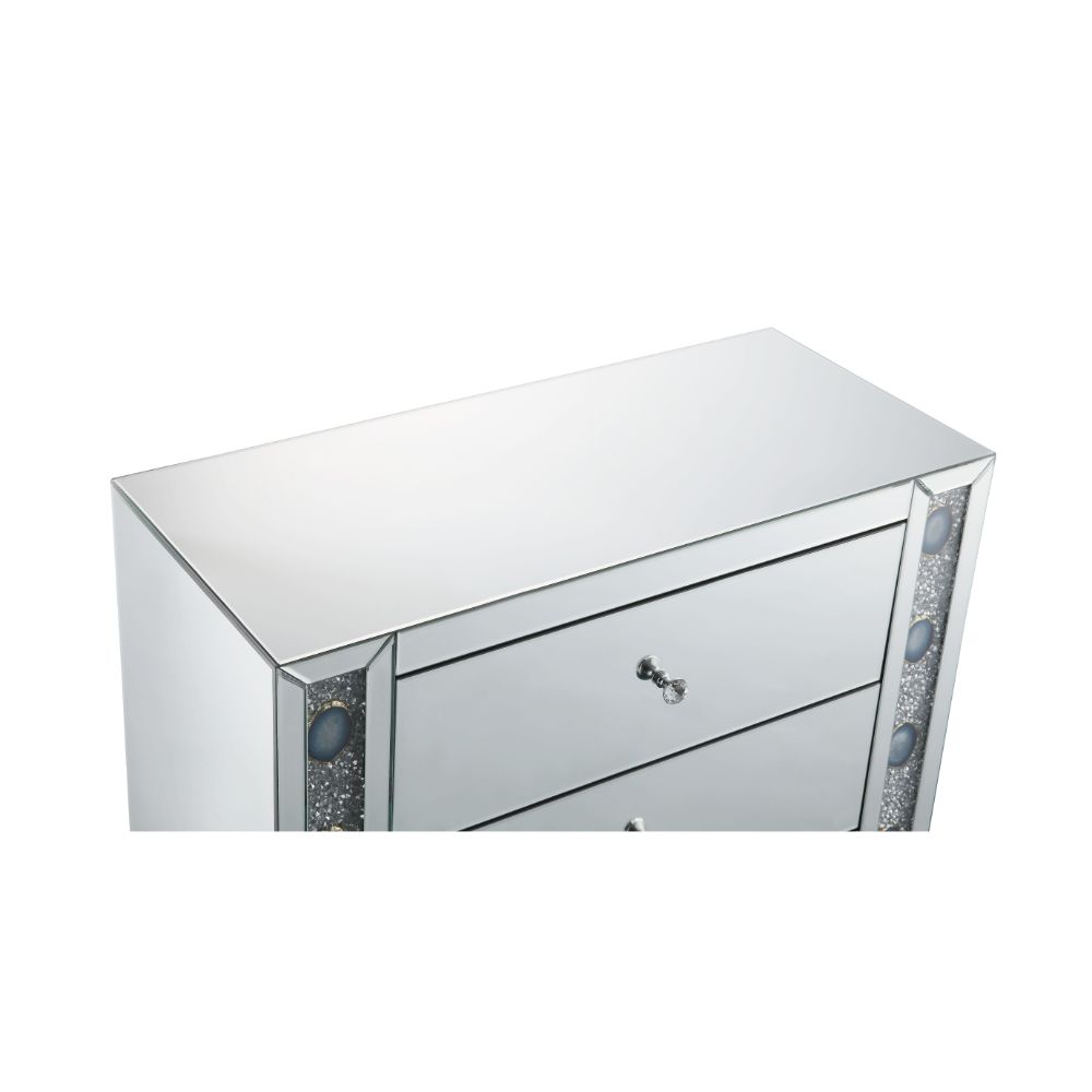 Sonia Mirrored Console Cabinet & Accent Table