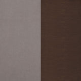 Iris Swivel Accent Chair - Stone Fabric with Track Arms & Coffee Wood Pedestal Base – view 12