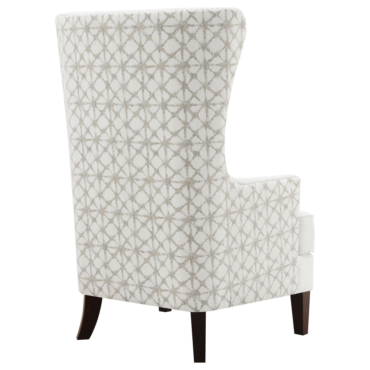 Pippin High Wingback Accent Chair - Latte Boucle with Silver Nailheads & Kidney Pillow – view 8