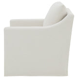 Winter Swivel Accent Chair & Lift-Top Storage Ottoman - Sloped Arms in Beige Fabric – view 6