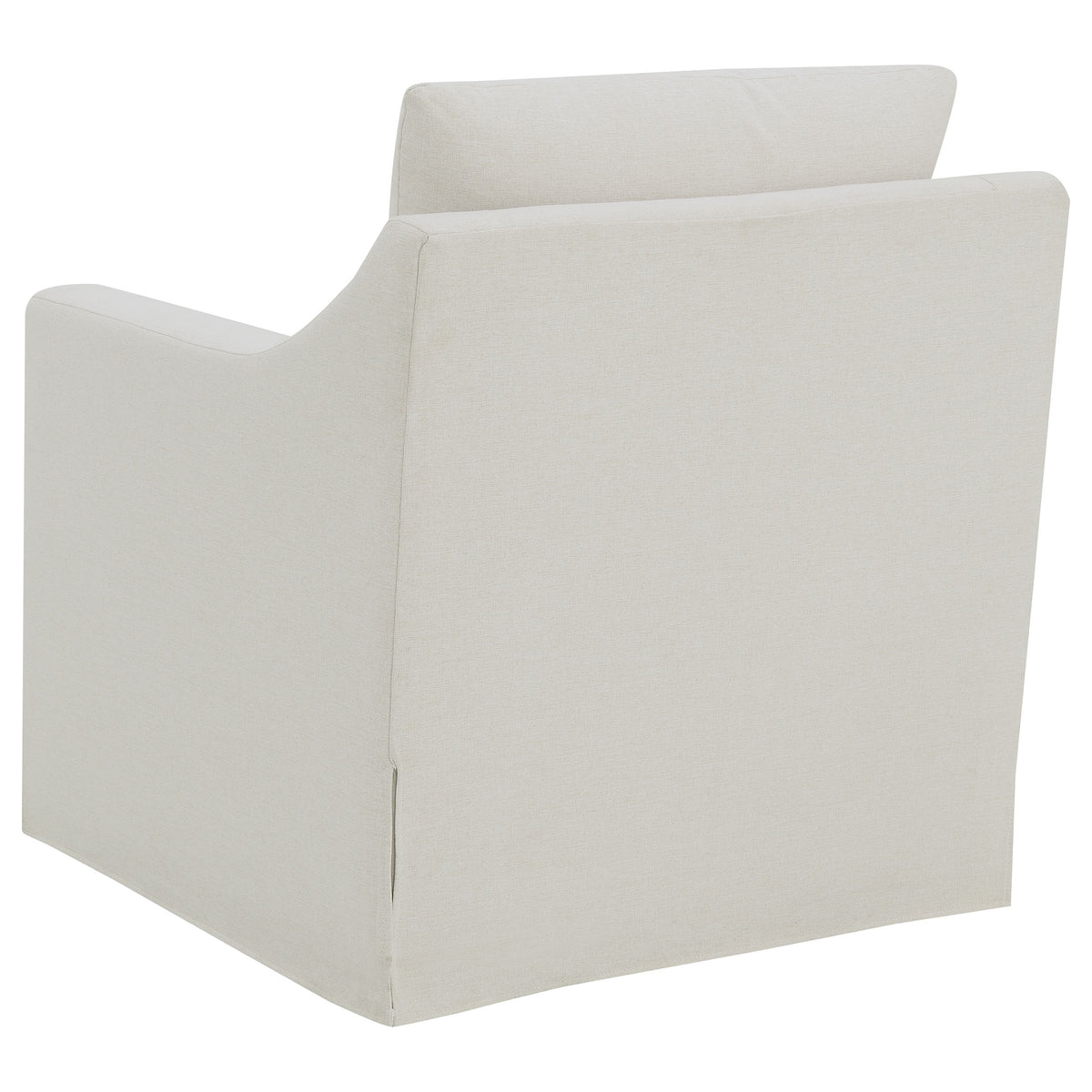 Winter Swivel Accent Chair & Lift-Top Storage Ottoman - Sloped Arms in Beige Fabric – view 7