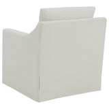 Winter Swivel Accent Chair & Lift-Top Storage Ottoman - Sloped Arms in Beige Fabric – view 7