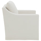 Winter Swivel Accent Chair & Lift-Top Storage Ottoman - Sloped Arms in Beige Fabric – view 9