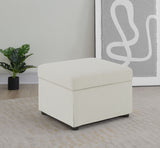 Winter Swivel Accent Chair & Lift-Top Storage Ottoman - Sloped Arms in Beige Fabric – view 14