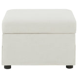 Winter Swivel Accent Chair & Lift-Top Storage Ottoman - Sloped Arms in Beige Fabric – view 17