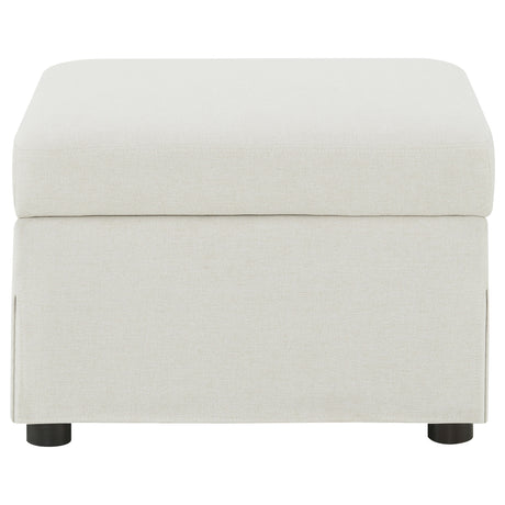 Winter Swivel Accent Chair & Lift-Top Storage Ottoman - Sloped Arms in Beige Fabric – view 17