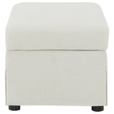Winter Swivel Accent Chair & Lift-Top Storage Ottoman - Sloped Arms in Beige Fabric – view 19