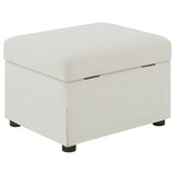 Winter Swivel Accent Chair & Lift-Top Storage Ottoman - Sloped Arms in Beige Fabric – view 20