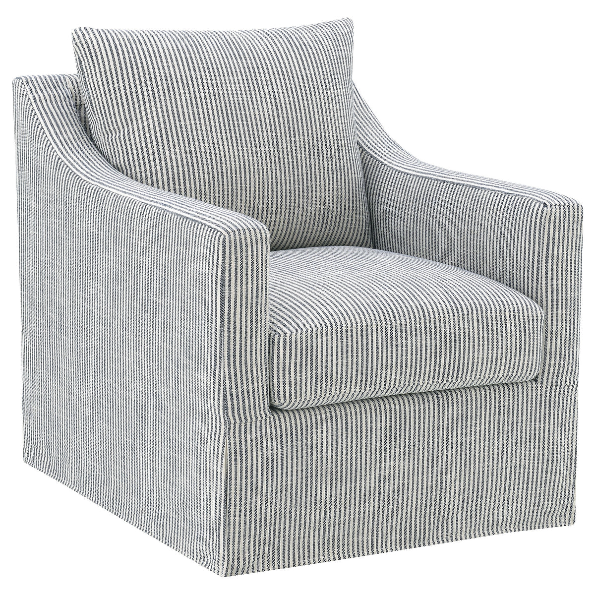 Winter Sloped Arm Swivel Accent Chair & Lift-Top Storage Ottoman - Swivel Accent Chair