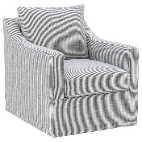 Winter Sloped Arm Swivel Accent Chair & Lift-Top Storage Ottoman - Swivel Accent Chair