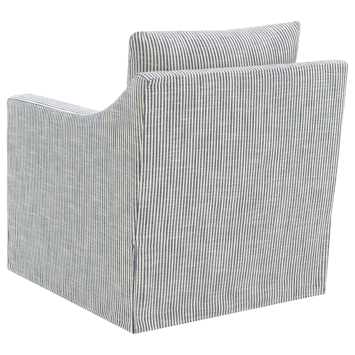 Winter Sloped Arm Swivel Accent Chair & Lift-Top Storage Ottoman - Transitional Grey Fabric – view 8