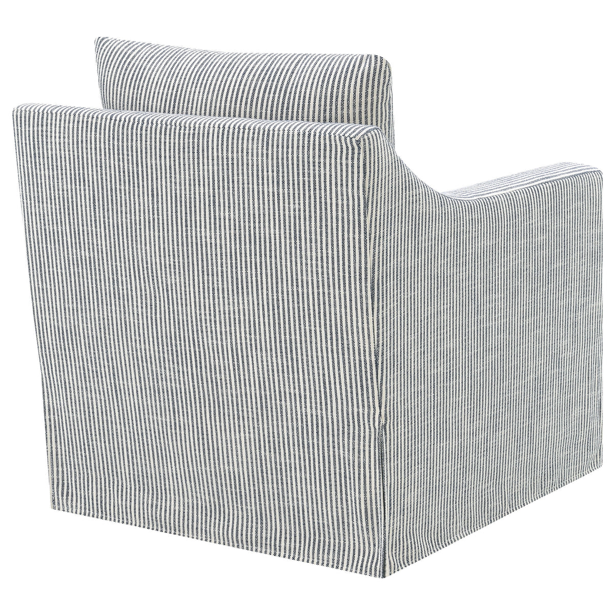 Winter Sloped Arm Swivel Accent Chair & Lift-Top Storage Ottoman - Transitional Grey Fabric – view 9