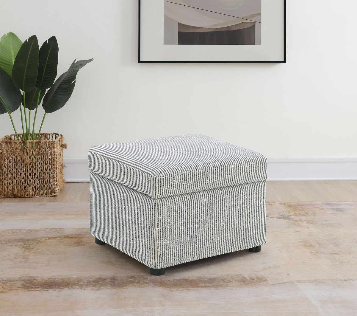 Winter Sloped Arm Swivel Accent Chair & Lift-Top Storage Ottoman - Transitional Grey Fabric – view 2