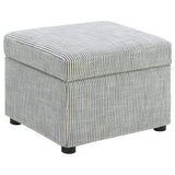 Winter Sloped Arm Swivel Accent Chair & Lift-Top Storage Ottoman - Storage Ottoman