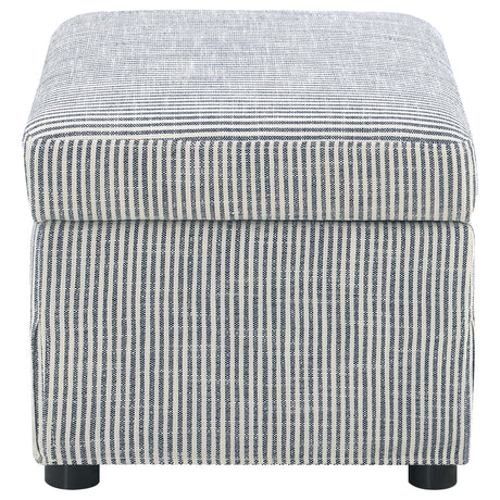 Winter Sloped Arm Swivel Accent Chair & Lift-Top Storage Ottoman - Transitional Grey Fabric – view 20