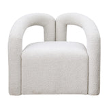 Addie Accent Chair in Cream - detail view