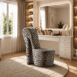 Tristam 40" Modern Glam High Heel Lounge Chair - front view