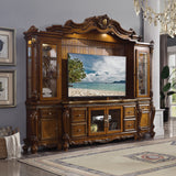 Picardy Entertainment Center, Fireplace, Mirror & Bench