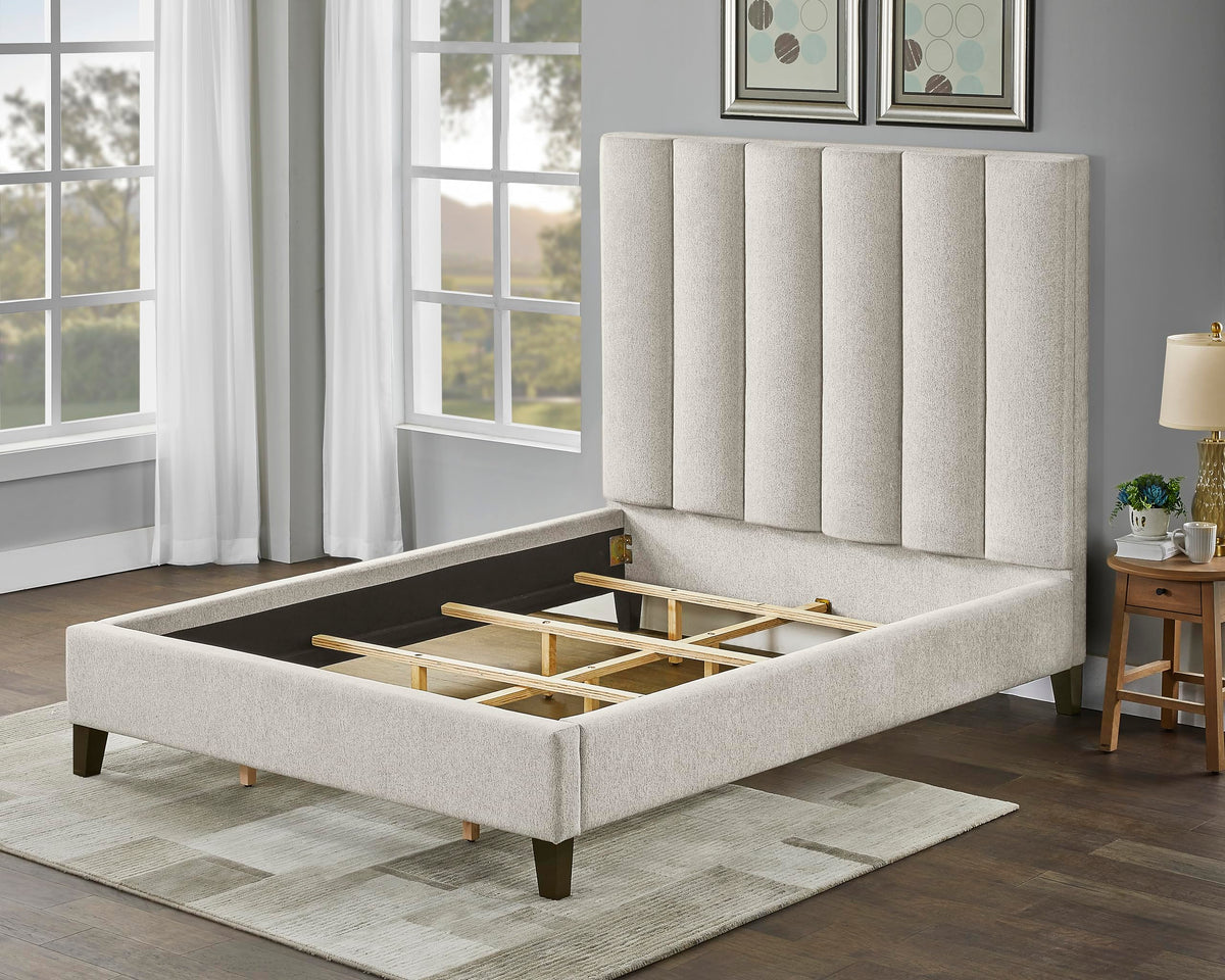 Talero Modern Upholstered Queen Platform Bed Frame - room setting