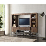 Andria Entertainment Center & Beveled Mirror