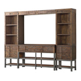 Andria Entertainment Center & Beveled Mirror