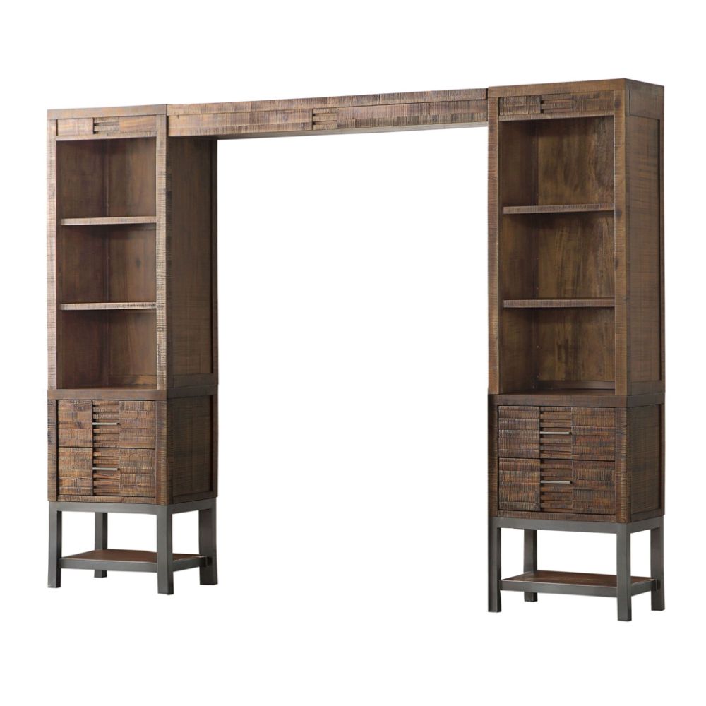 Andria Entertainment Center & Beveled Mirror