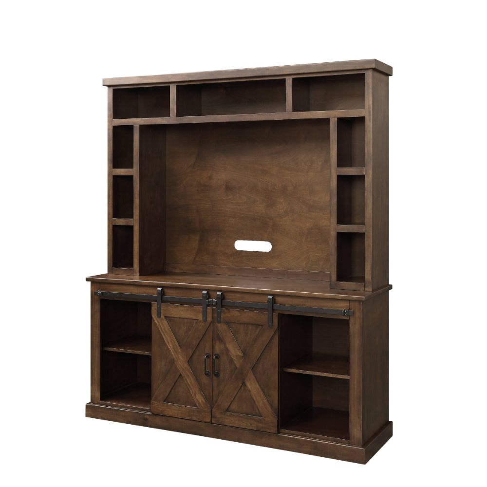 Aksel Entertainment Center with LED Electric Fireplace