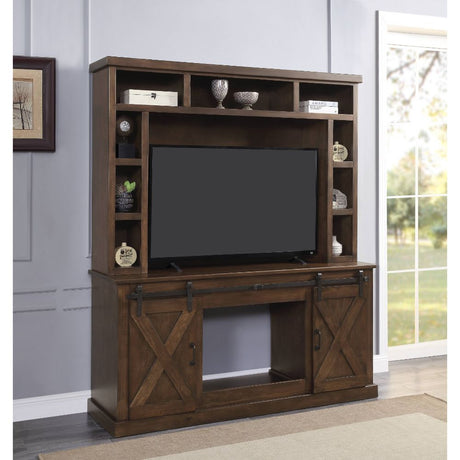 Aksel Entertainment Center with LED Electric Fireplace