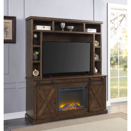 Aksel Entertainment Center with LED Electric Fireplace